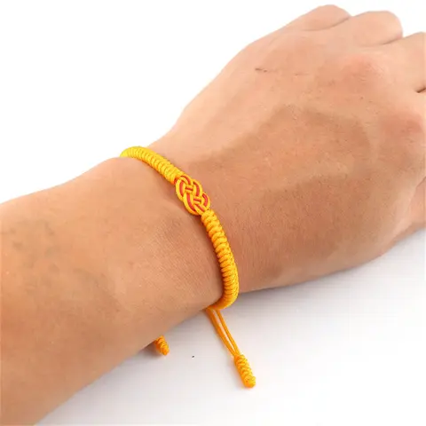 Röd Svart Katolsk Religiös Tro St. Benedictus Kors Droppande Olja Manuell Kinesisk Knut Armband Justerbar Herrsmycken Gåva 10 best sales Kinesiskt knutarmband - №4