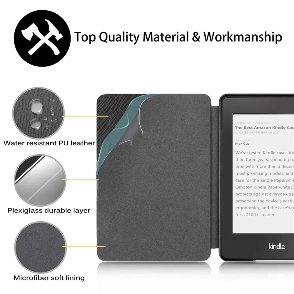 Case for Kindle 2024 2022 2021 Paperwhite Colorsoft 1 2 3 5 6 10th 11th 12th Generation 6 6.8 7 Inch Magnetic Pouch Cover Shell