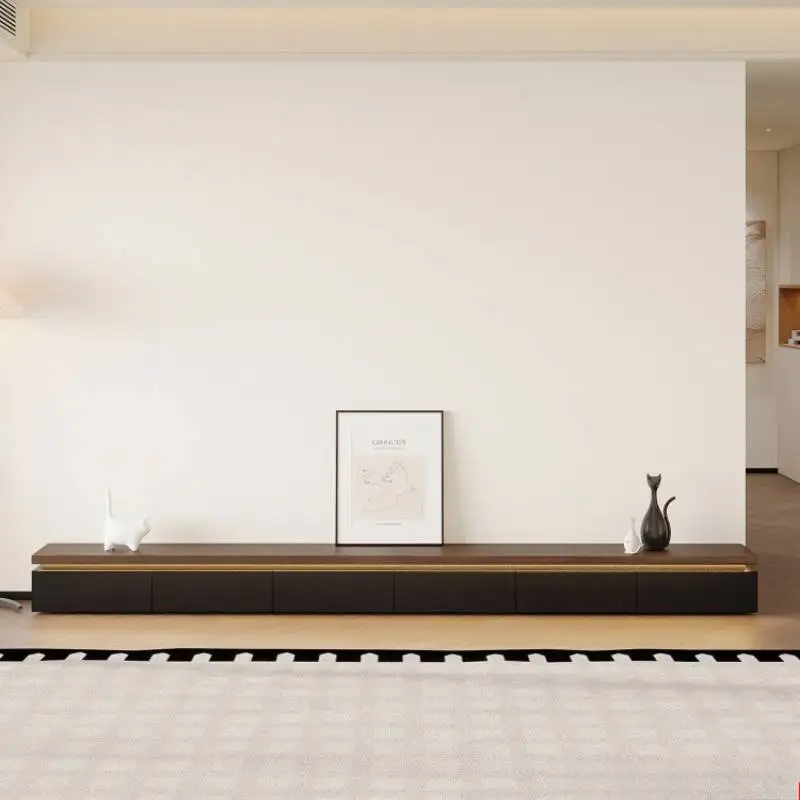 Extended Brown Modern Tv Stand Universal Vertical Minimalist Luxury Tv Stand Floor Designer Walnut Mobili Per La Casa Furniture
