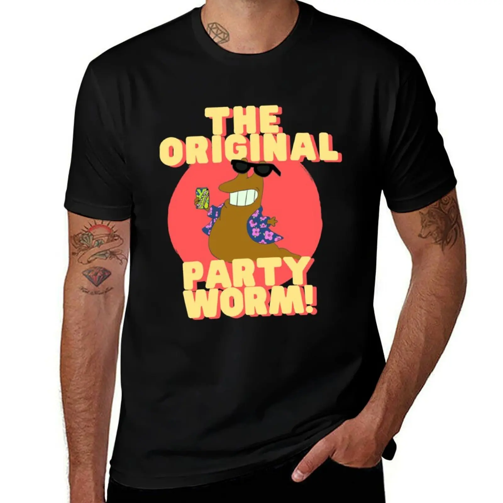 

The Original Party Worm! T-Shirt cotton t shirt pack cotton tshirt 100% man t shirt designer T-Shirt