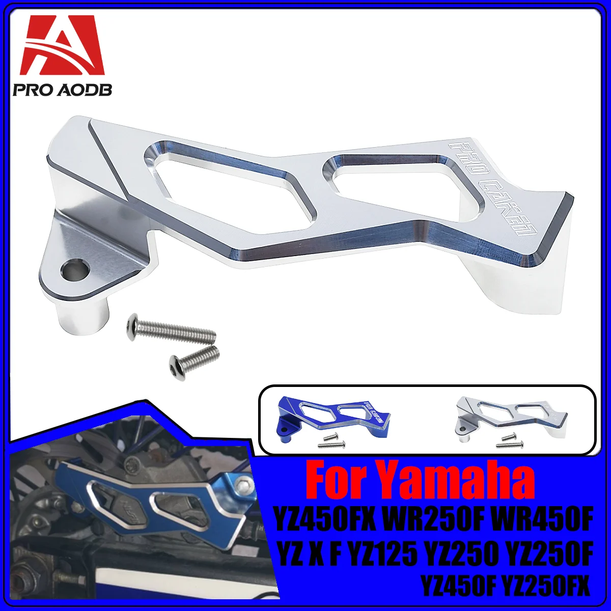 CNC Rear Brake Caliper Guard Protector Cover for Yamaha 450F 125X 250X 250FX 450FX Dirtbike Part WR250F WR450F YZ125 250 250F