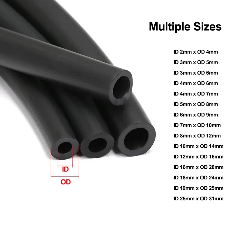 1~5m FKM Fluorkautschuk-Schlauch Viton-Schlauch Hochtemperatur-Ölbeständiger Schlauch Auto-Kraftstoffleitung Chemikalienbeständige Rohre – Detail 1