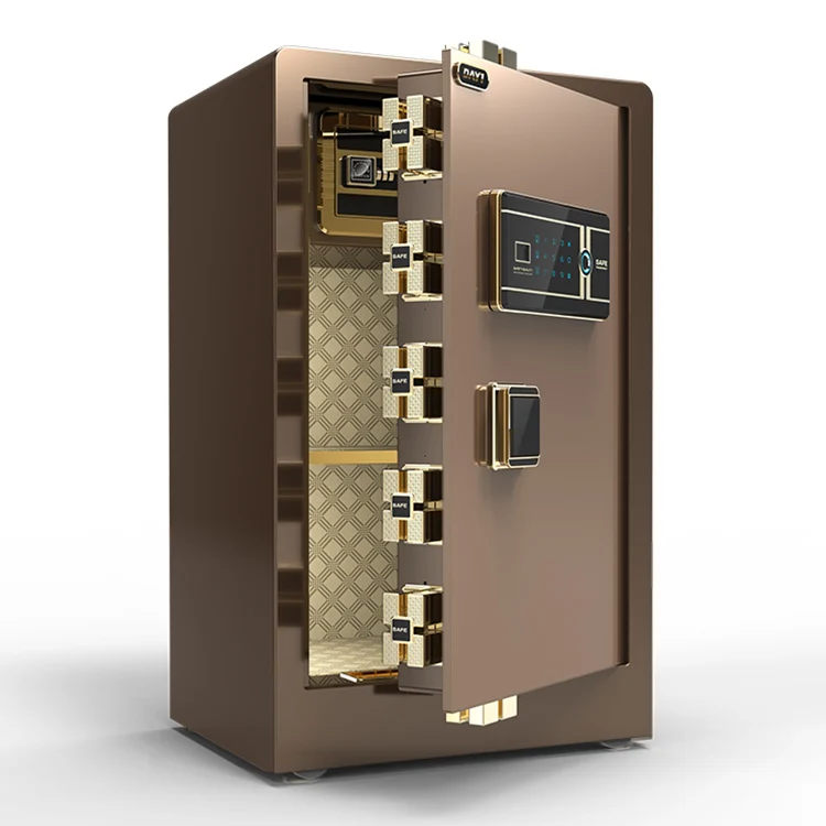 Large Fingerprint Gun Safe Box for Money Key Hotel Home Hidden Digital Smart Safe Deposit Box Office Jewellery Safety Box