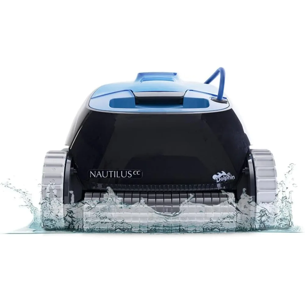 

Nautilus CC Automatic Robotic Pool Vacuum Cleaner, Wall Climbing Scrubber Brush, for Above/In-Ground Pools up to 33 FT in Length