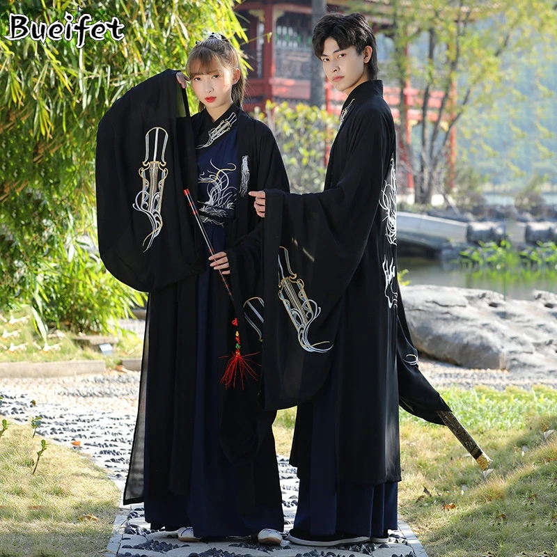 

Hanfu Robes Men Traditional Chinese Style Swordsman Stage Cosplay Clothing Chinese Traditional Ancient Couple Hanfu Folk Dress