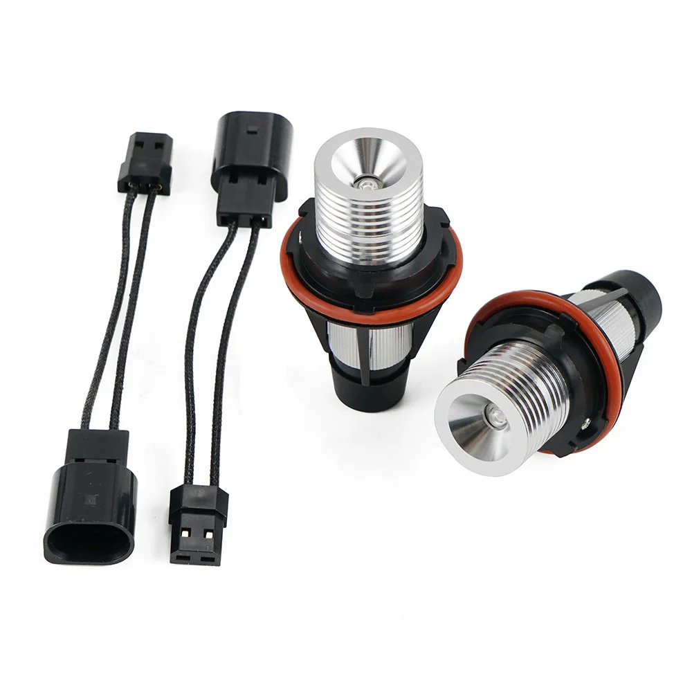 2pcs Error Free LED Angel Eyes Halo Ring Marker Side Light LED Bulbs for BMW E53 E60 E61 E87 E39 E83 630Ci 645Ci 650i M6 10W view 3