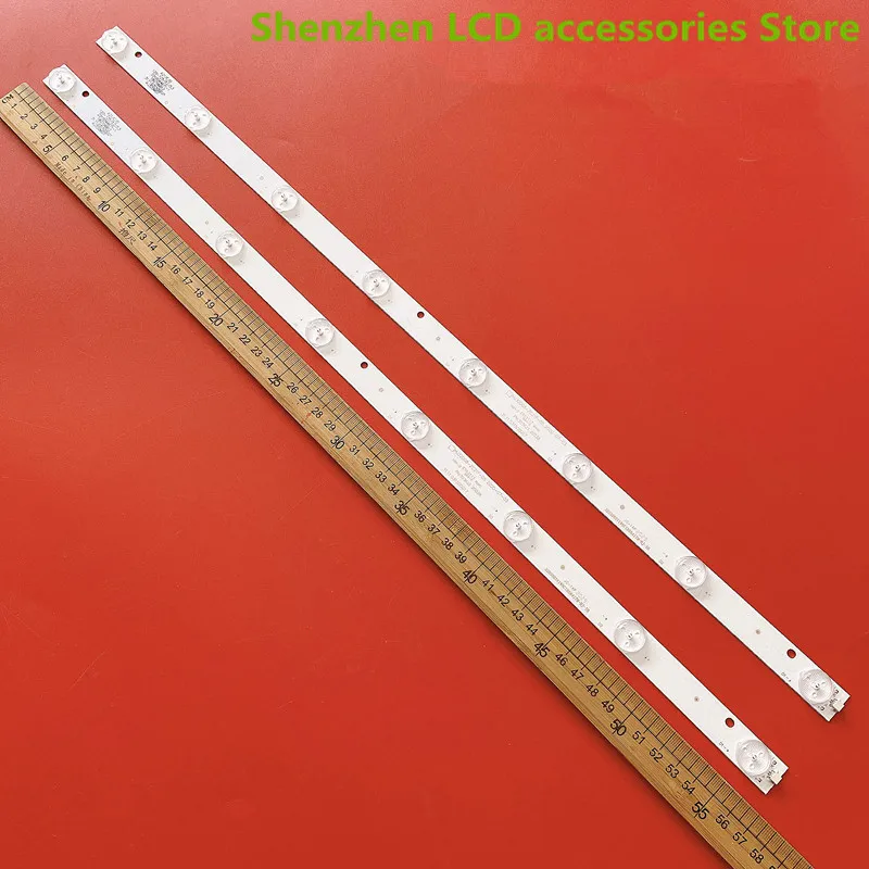 56.3CM POUR SAMYANG E32D1900 Barre lumineuse KJ32D08-ZC21F-05 303KJ320038 TV 56.3CM 3V 8LED 100% NOUVEAU