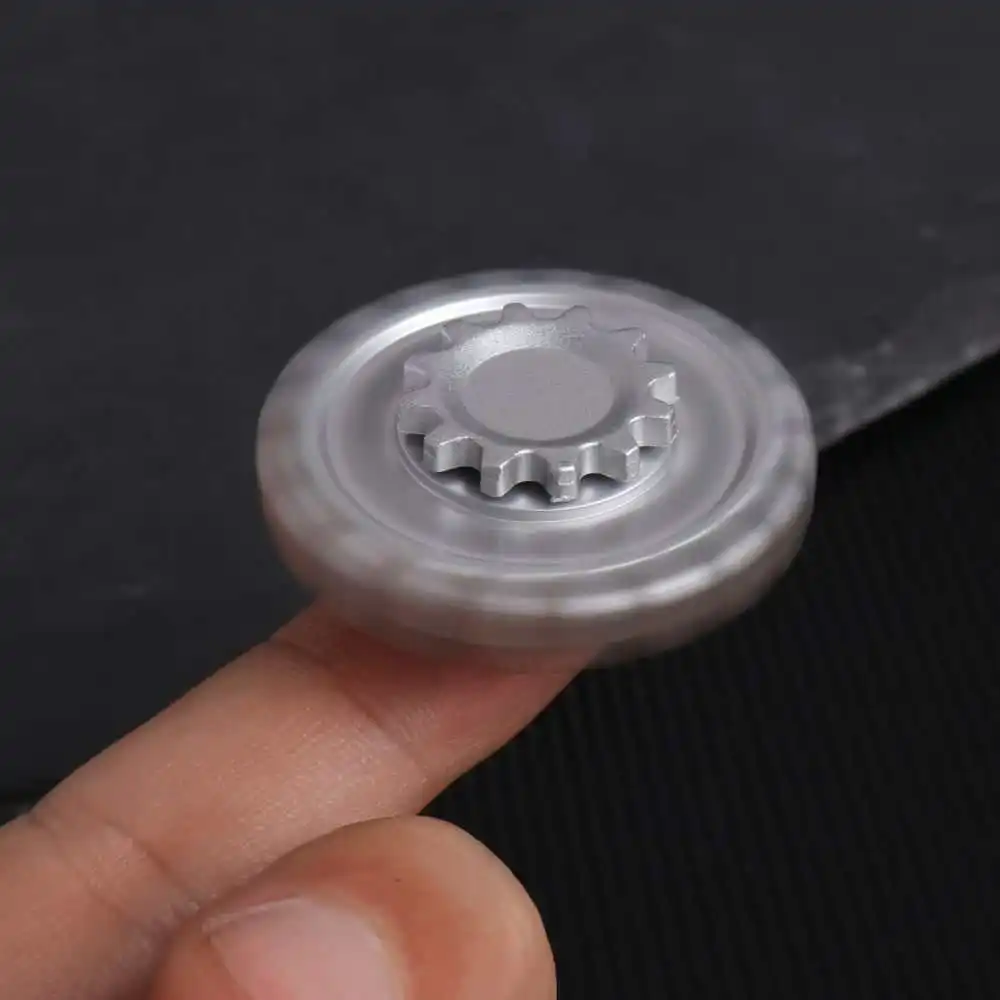Metal Gear Fidget Spinner para aliviar el estrés TDAH juguetes para la ansiedad adultos niños dedo Gyro EDC Cool Gadget regalos