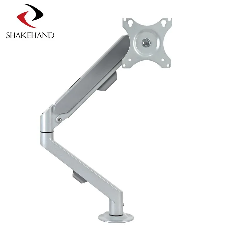 Single Arm Gas Spring Monitor Stand Model-Sh-K Fits Inch Holds Up To Lbs Kg Vesa X Height Adjustable Full Motion Swivel