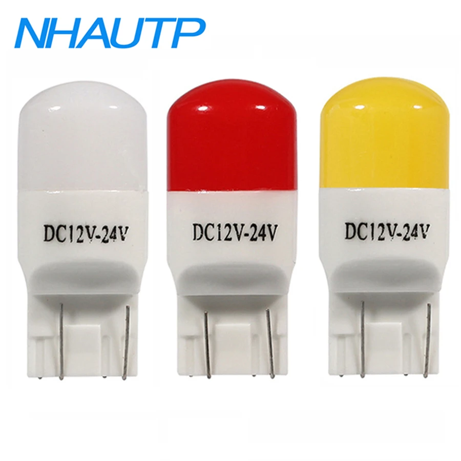 NHAUTP-bombillas LED de cerámica T20 7440 7443 W21W W21/5W para Lada Vesta Granta, luz diurna, DHO DRL, lámpara automática, 2 uds.