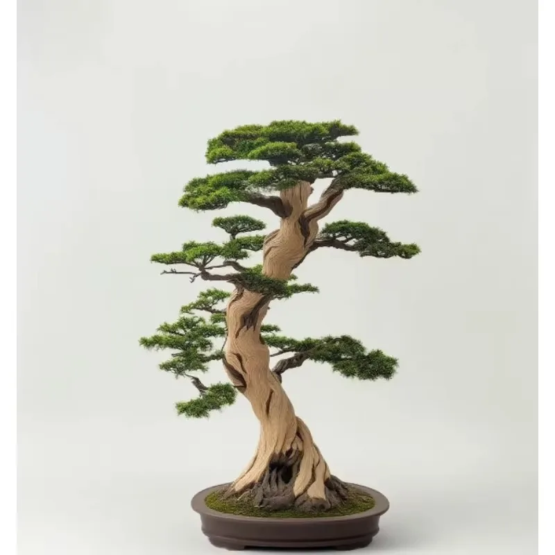 80cm Small Artificial Turquoise Tree Realistic Touch DIY Miniature Garden Low Maintenance Desk Artificial Plants