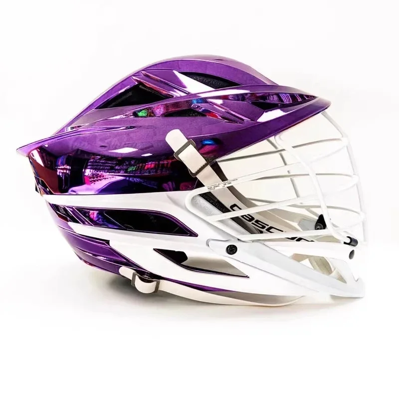Cascade XRS Pro Helmet - Purple Chrome Shell Limited Edition Lacrosse Helmet