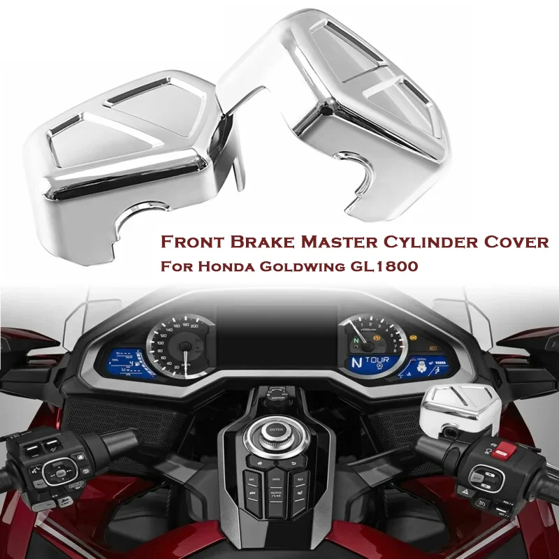 

Motorcycle ABS Front Brake Master Cylinder Cover For Honda Goldwing GL1800 2018-2021 Chrome 2020 2021 1 pair