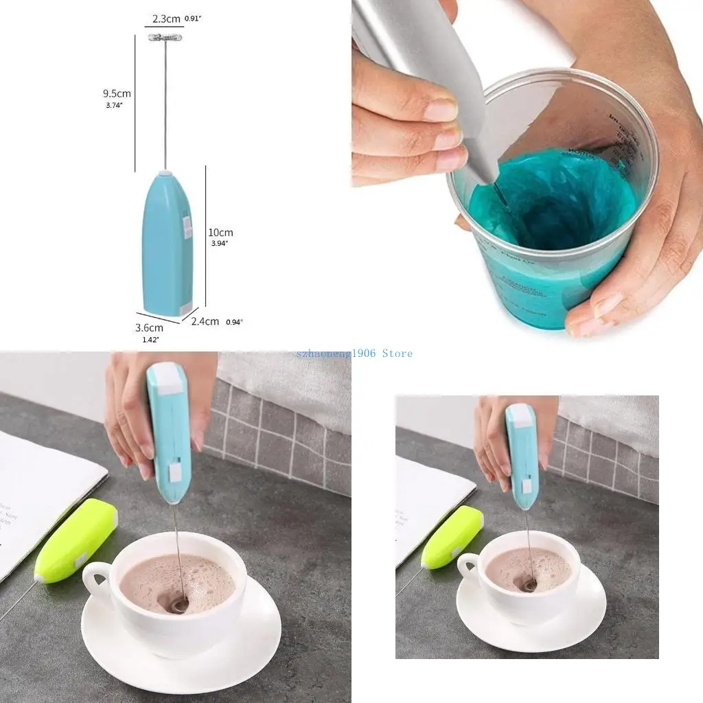 

85LF 3Pcs Handheld Electric Epoxy Resin Stirrer Tumbler Mixer Milk Frother
