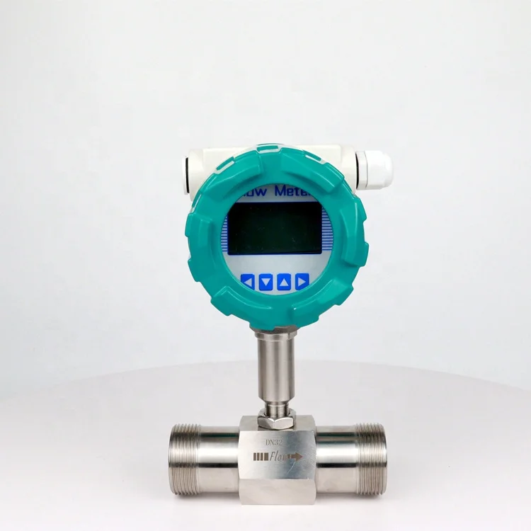 

DN20 3/4" NPT High Precision Pulse Output Intelligent Flowmeter Wine Methanol Series Thread Turbine Flow Meter