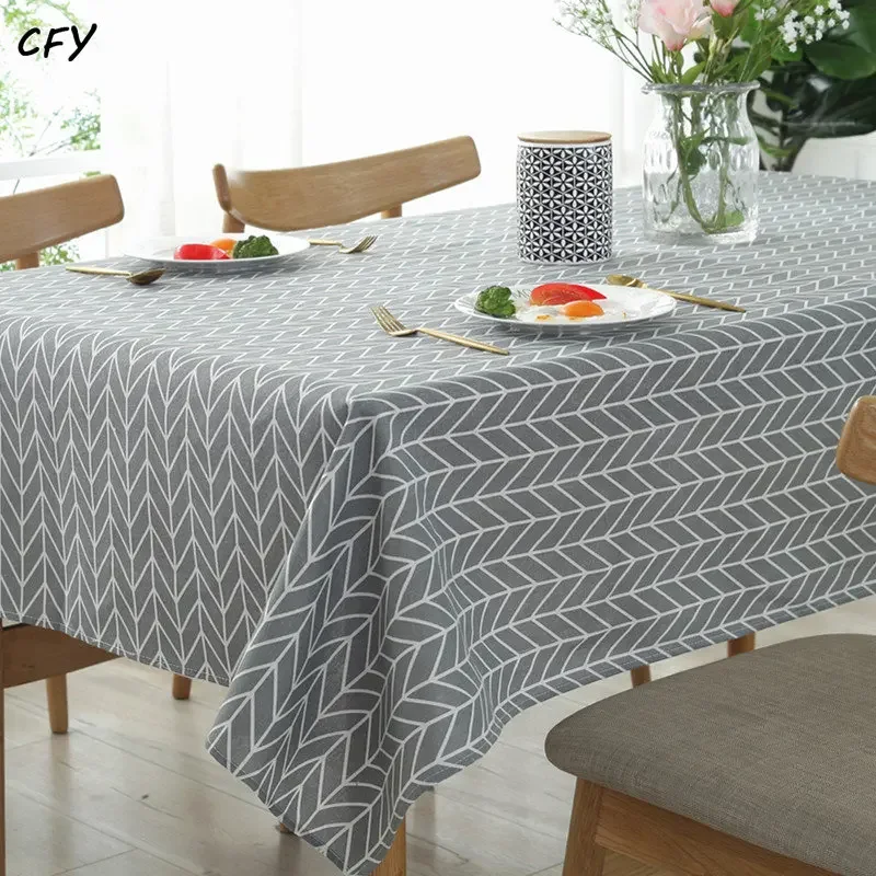 

Plaid Printed Pattern Dining Table Cover Wedding Party Rectangular Tablecloth Kitchen Home Decoration Tablecloth Table Cover