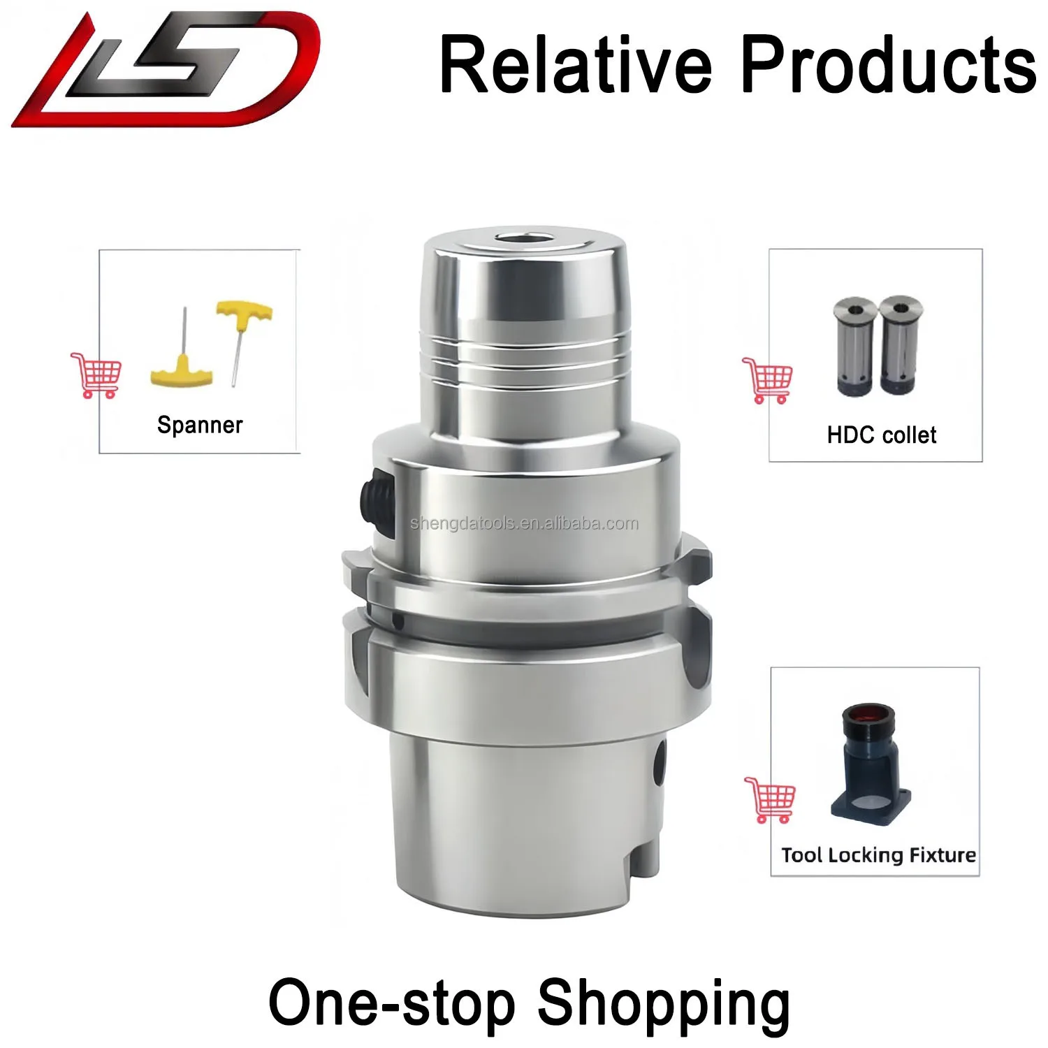 CNC Collet Chuck HSK Series Hydraulic Chucks HSK63A HDC Hydraulic Tool Holders For Milling Machine