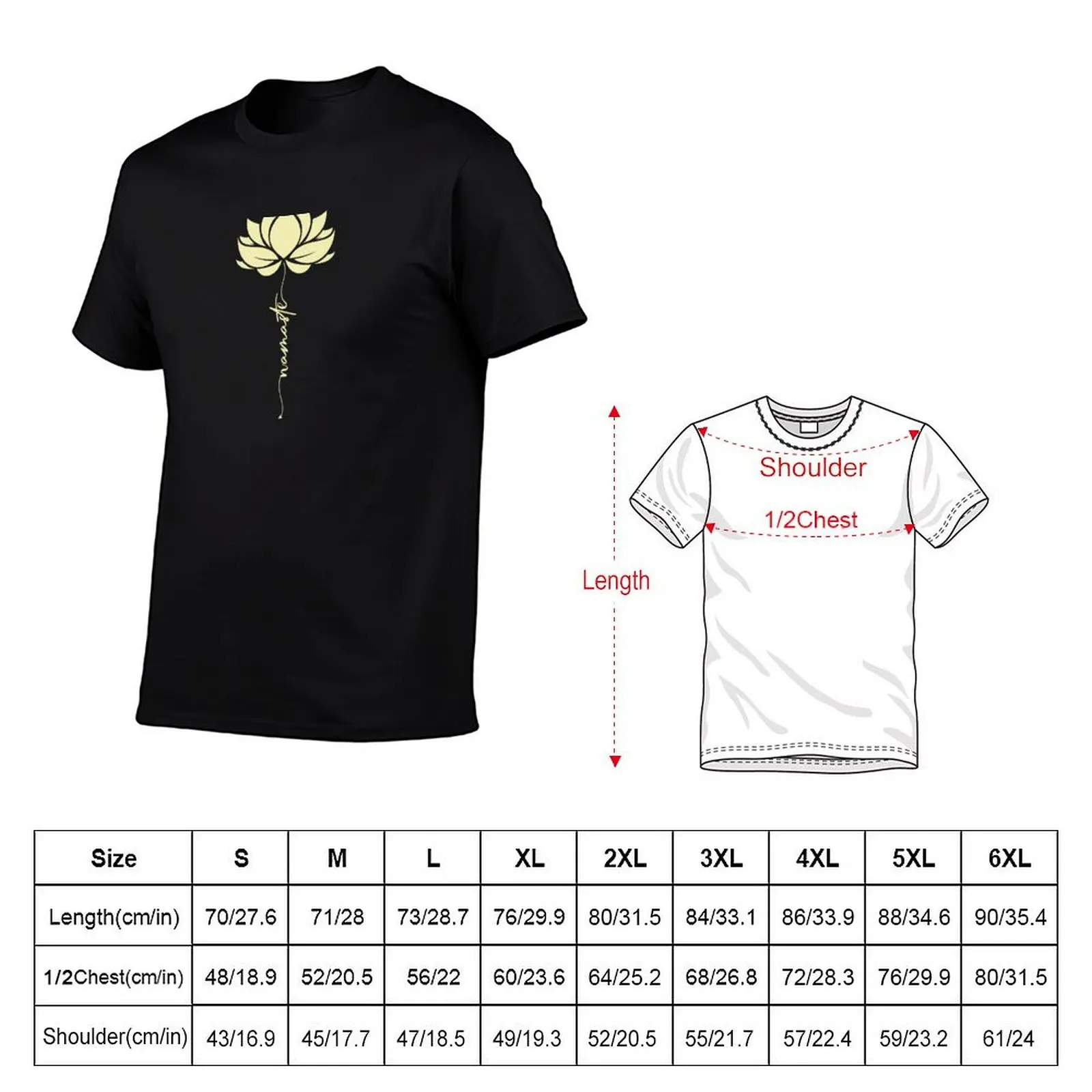Namaste T-Shirt Plus Size Solid Color T-Shirt