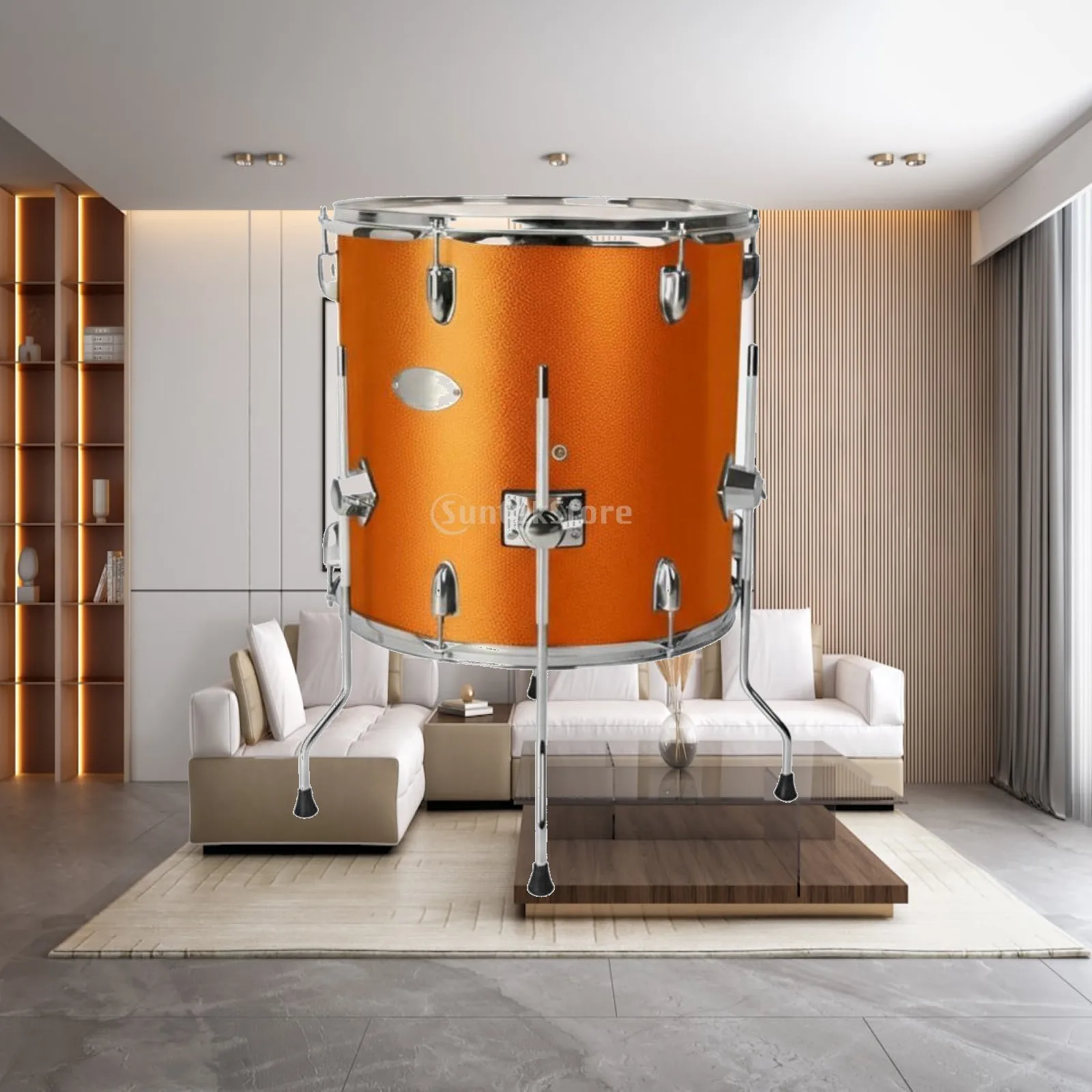Cheering Drum 16 Inch Portable Marching Drum Set with Shoulder Strap for Team Spirit Sports Stadiums