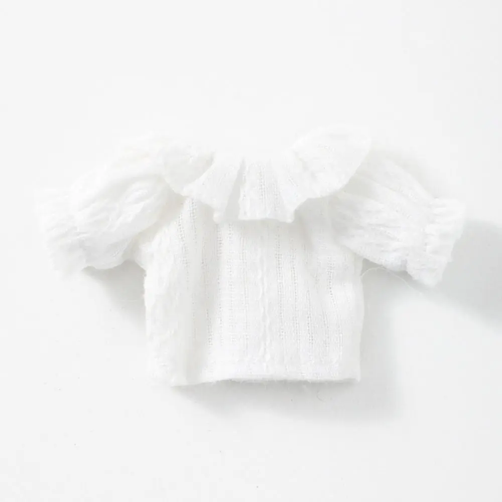 New Fashion Doll Camicia Leggings 8 Stili T-shirt bianca per bambole Top Camicie per abbigliamento casual 1/11 bambole ob11/1/12 bambole Bjd