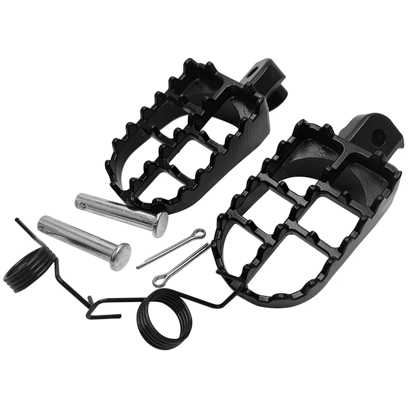 2Pcs Motorcycle Foot Pegs Pedals Aluminum Footrest for Yamaha PW50 PW80 BW80 TW200 WR200 250 500 XT225 XT250 XT350 Dirt Bike