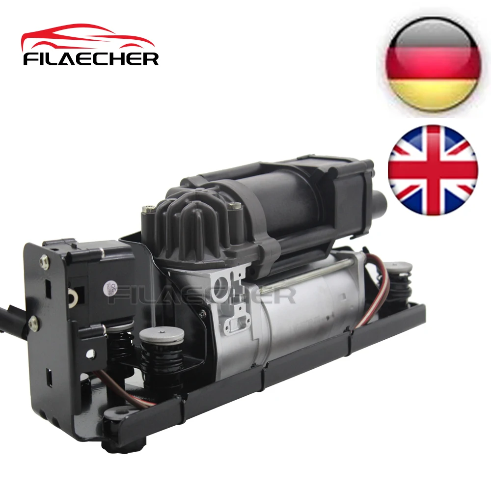 37206864215 Air Suspension Compressor Pump With Air Valve Block + Bracket Fits For BMW 7 Series F01 F02 F04 F11 F11N GT F07