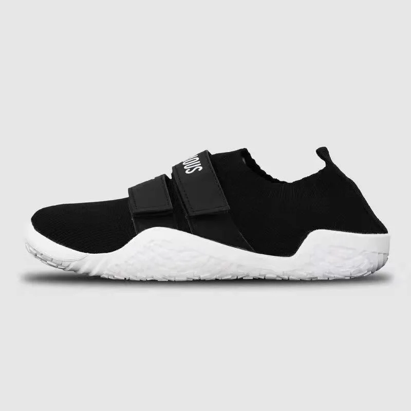 Unisex Plus Size Sumo Shoe Weightlifting Hook and Loop Squat Shoes Couples Training Lightweight Sneakers 36-46#