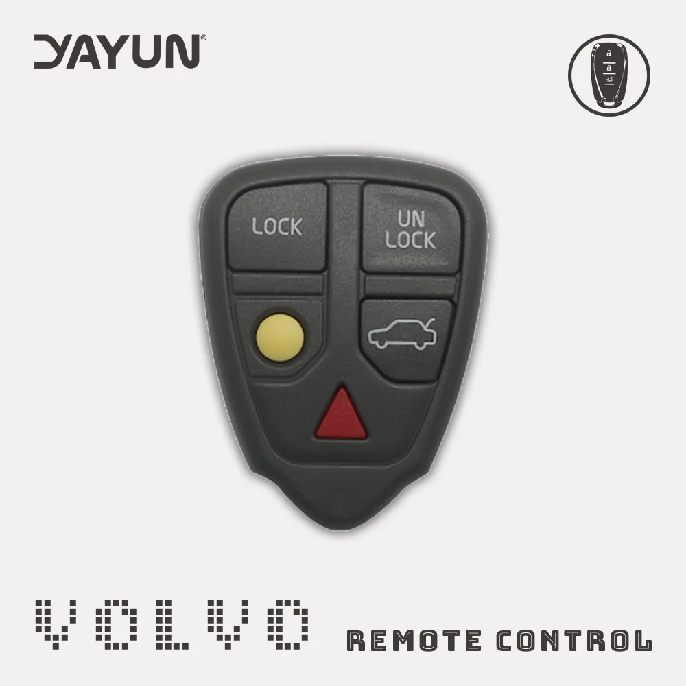 

YAYUN Replacement Shell Remote Case Key FobVOLVO XC70 XC90 S40 S60 S70 S80 S90 V40 V70 V90 C70 4 Button