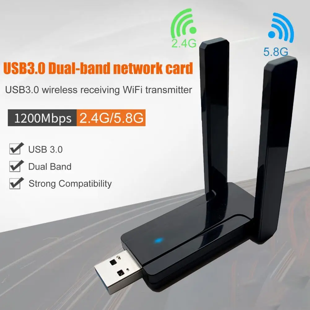 

USB Wi-Fi адаптер 2,4 ГГц, 1200 Мбит/с, USB 8/10