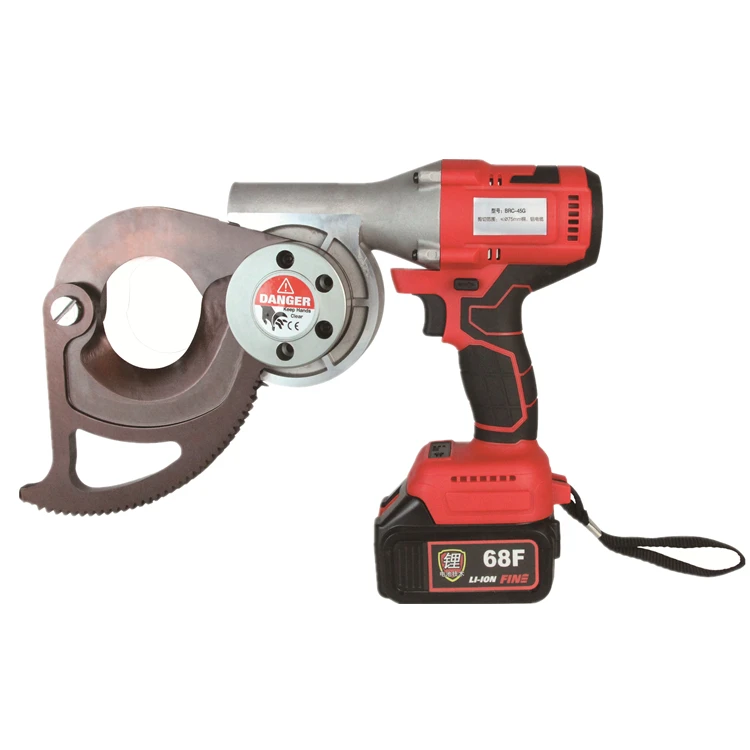 

Battery powered ratchet cutter, hydraulic cutting tools