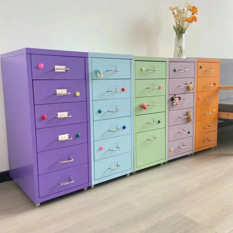Thickened girl finishing, living room cabinet, wrought iron cabinet, locker