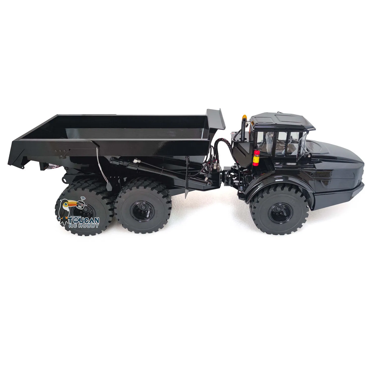 Xdrc 1/14 6X6 Remote Control Dump Car Rc Hydraulic Articulated Truck Model Gift Light Sound