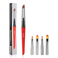 DSPIAE PT-TB PT-FB PT-PL PHOENIX Plume Panel Line Marker Fine Detailing Brush Broad Painting Brush for Gumdam Hobby Red