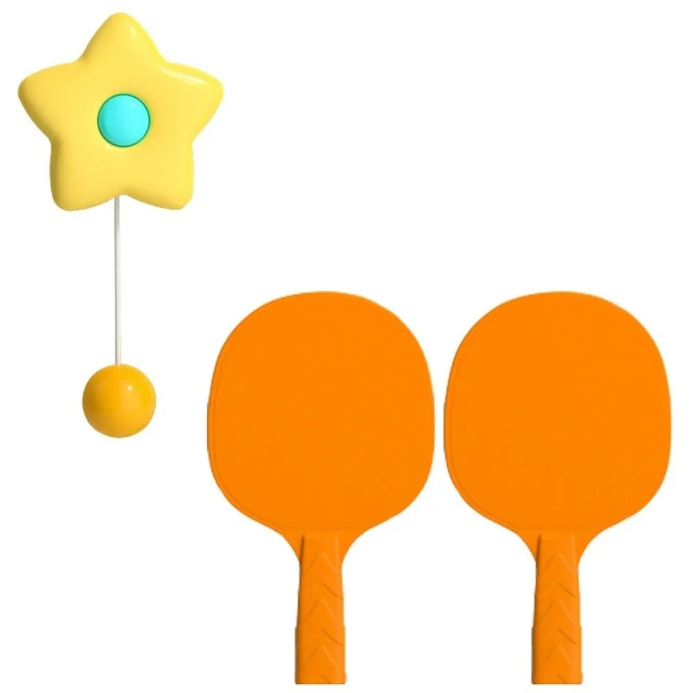 

Мультяшный подвесной тренажер для настольного тенниса, кнопка рефлектора, тренажер для пинг-понга с пятиконечной звездой, тренажер для настольного тенниса, интерактивная игрушка