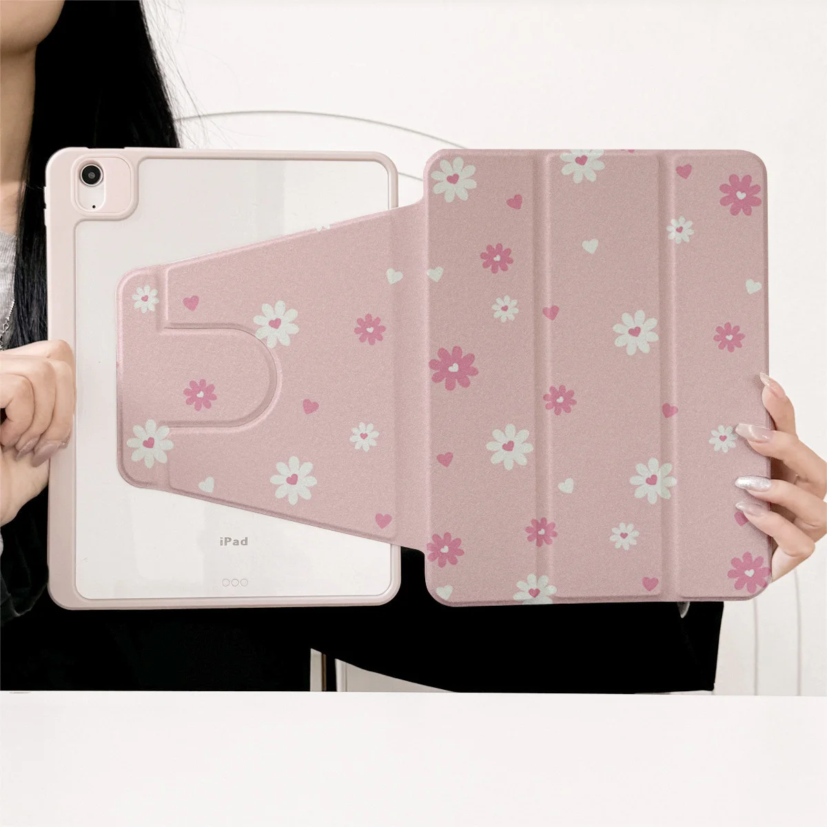 

360 ° Rotating Foldable Case to Easily Protect Your Pad: Compatible with iPad Air 6,Air 5,4,10,2024,air m3/a16 2025