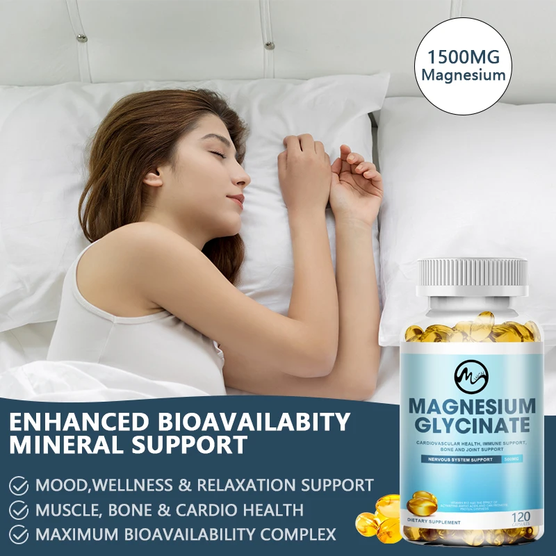 Minch Magnesium Complex Capsules,sleep Support,muscle Relaxation,stress & Anxiety Relief