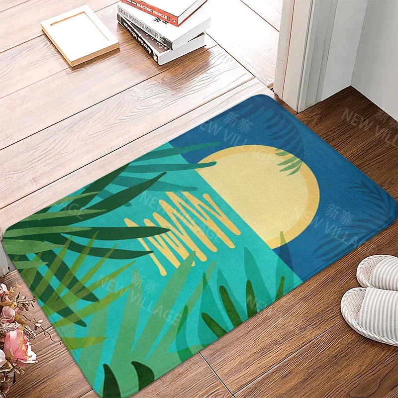 Anti-slip Bath Mat Bathroom Small Rug Shower Mat Home Decor Door Mat Kitchen mat Bedroom Entrance Room Mats boho abstract modern