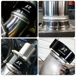 Universal Aluminum Quick Release V Band Clamp Kit 2in/2.5in/3in/3.5in/4in for Turbo Intake Intercooler Exhaust