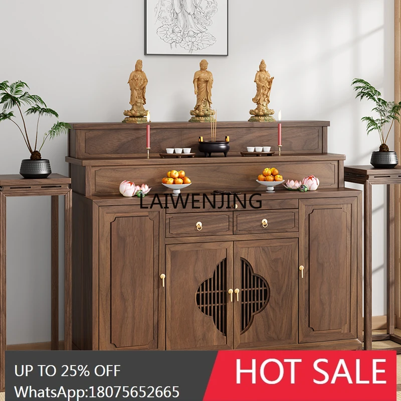 SGF solid wood table incense case household new Chinese simple Buddha table Shentai cabinet