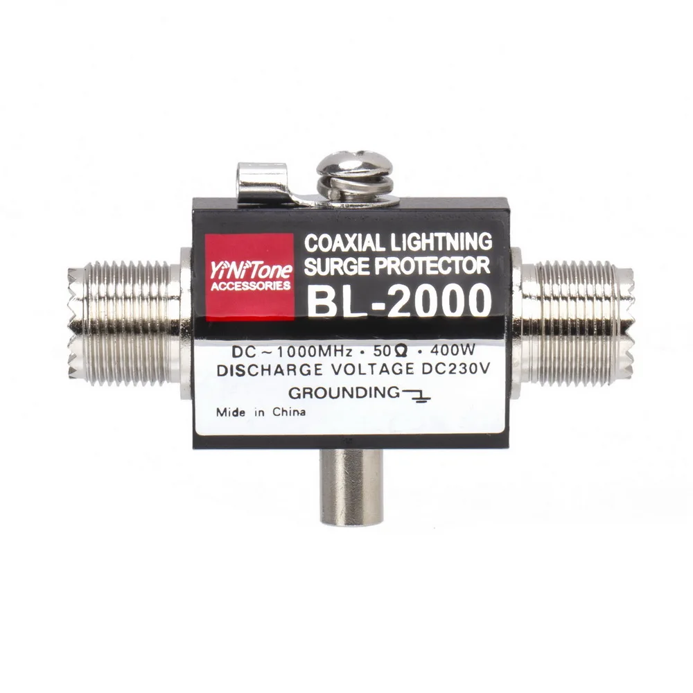 BL-2000 Coaxial Lightning Arrestor Surge Protector PL259 Female To PL259 Female 400W 50 Ohm