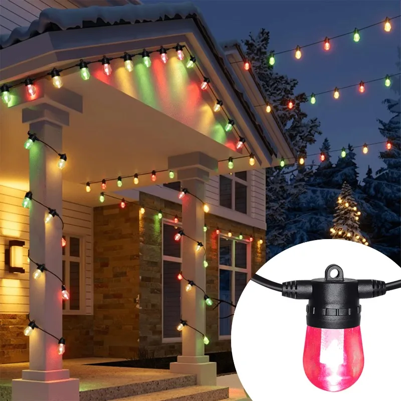 

Smart String Bulb Light IP65 Waterproof RGBW Outdoor 24V 36v Garden Light for Garden Christmas and Permanent Holiday Lighting