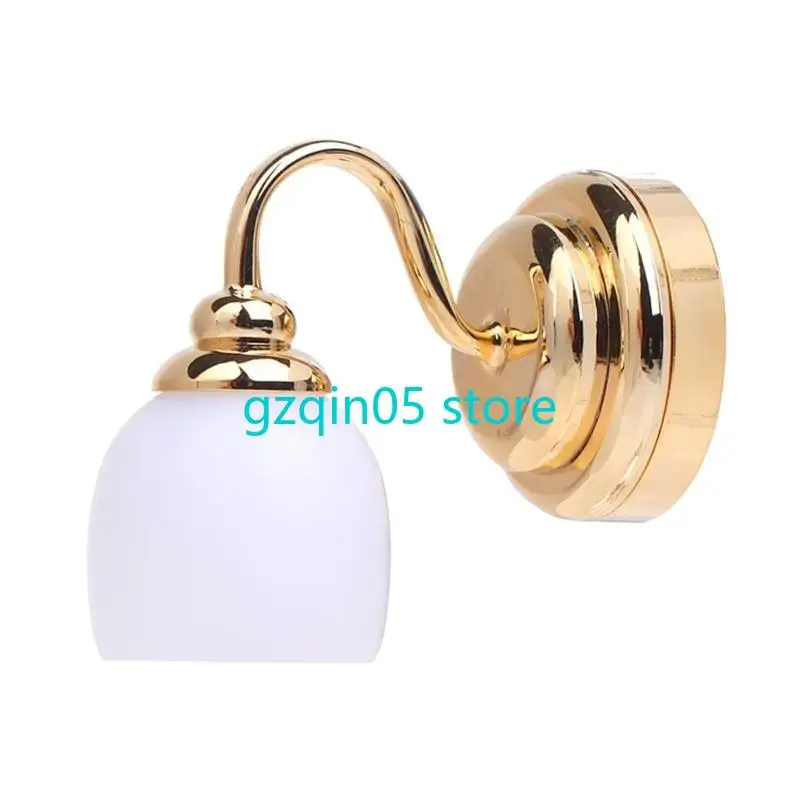 

H055 Dollhouses Wall Lamp 1/12 Scale Miniature Wall Sconce for Dollhouses Decoration Scale Furniture Model Project Display
