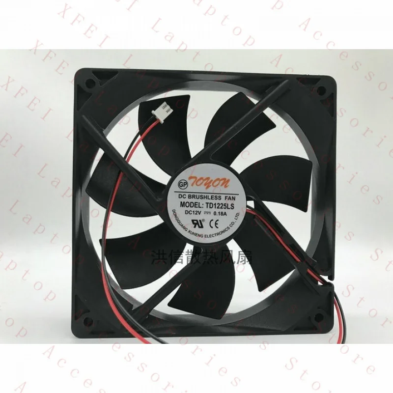 

Вентилятор охлаждения TONON TD1225LS, 120x25 мм, 12В, 0.18А, 2-контактный, 1 шт. #