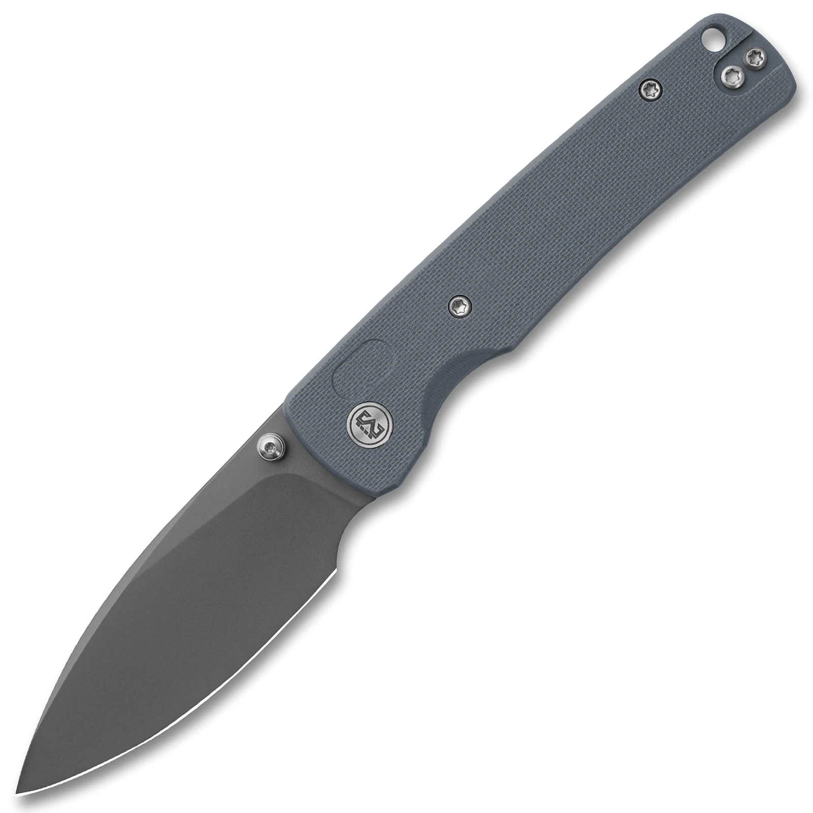 

M Miguron Knives Vakor Folding Knife 3.15" 14C28N Dark Grey PVD Blade Grey G10 Handle Hiking Camping Pocket Knife