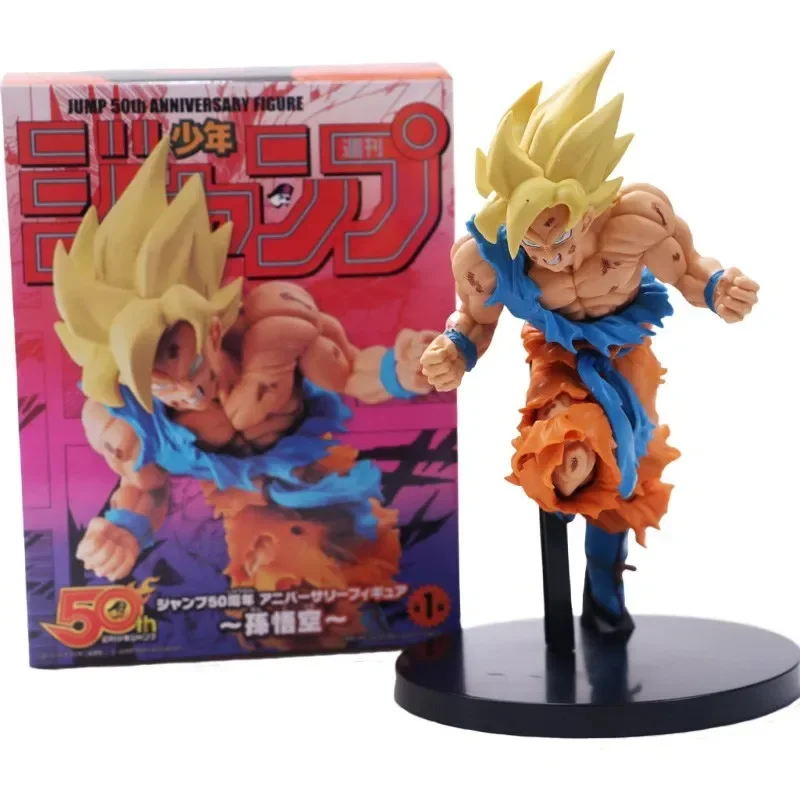 Figura de Ação Anime Dragon Ball Z, Son Goku, Super Salto, 50 ° Aniversário, Comemorativo, Fãs DBZ, Modelo de Colecionar, Presentes, Em Stock