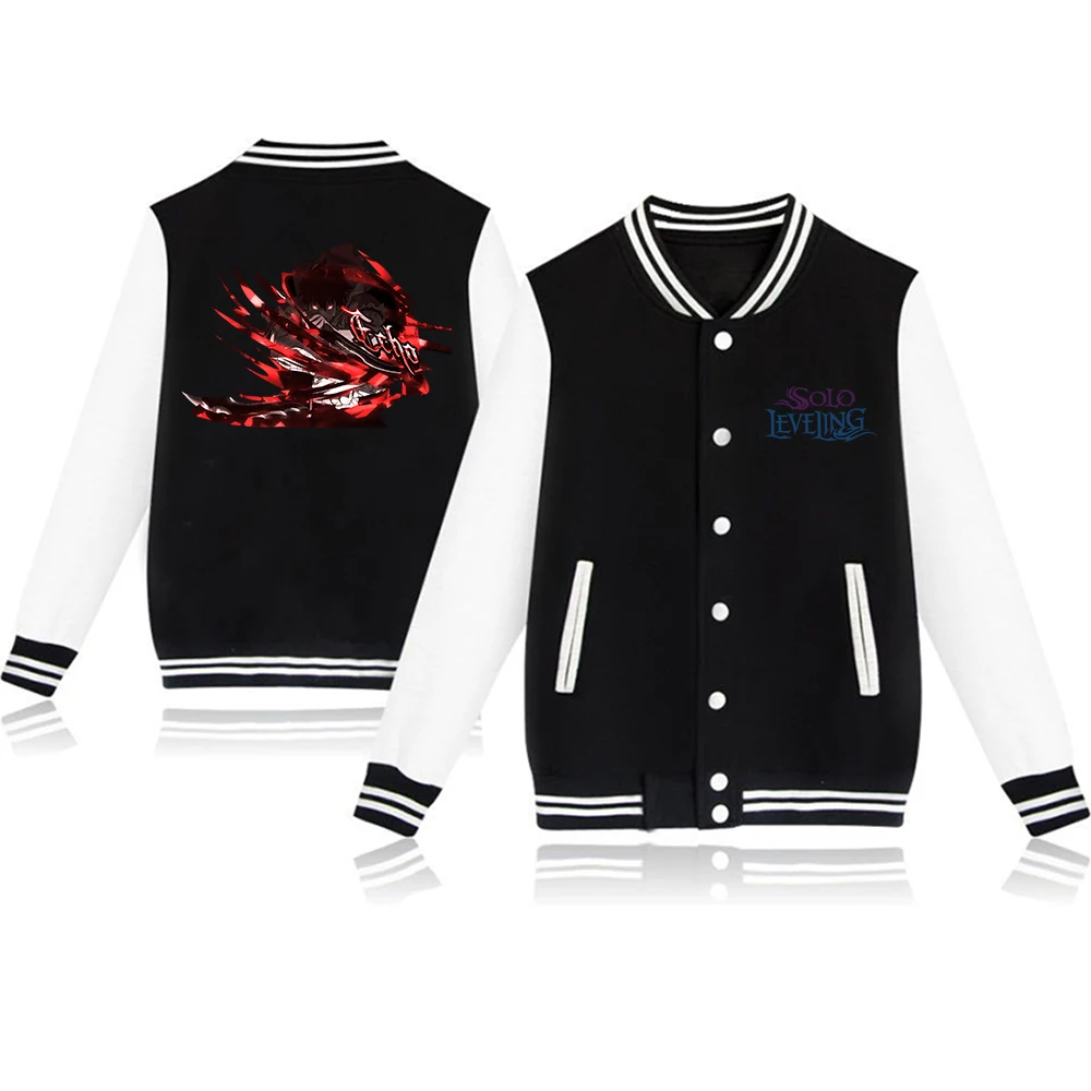 Solo Leveling Echo Color Blocked Sleeved Baseball Jacket Classic Style