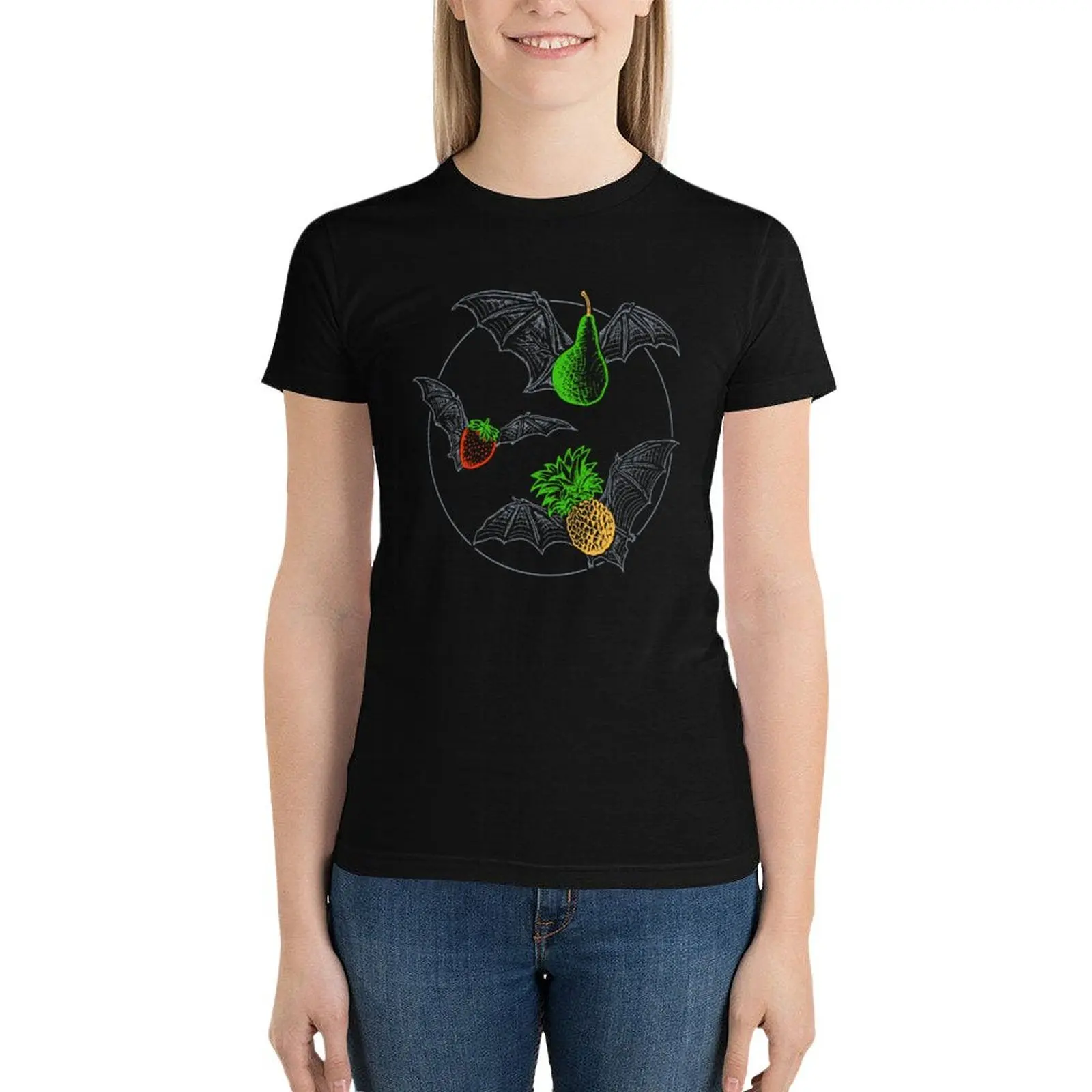 

Fruit Bats T-Shirt funny graphics tees shirts graphic tees t shirts for Women