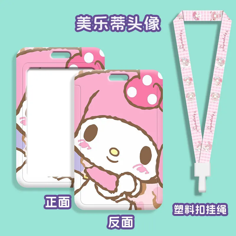 Melody  ID Badge Holder Lanyard Retractable Clip Slip Credit Card Holders Neck Strap Girls Door Card Case Keychain Reel Yoyo view 6