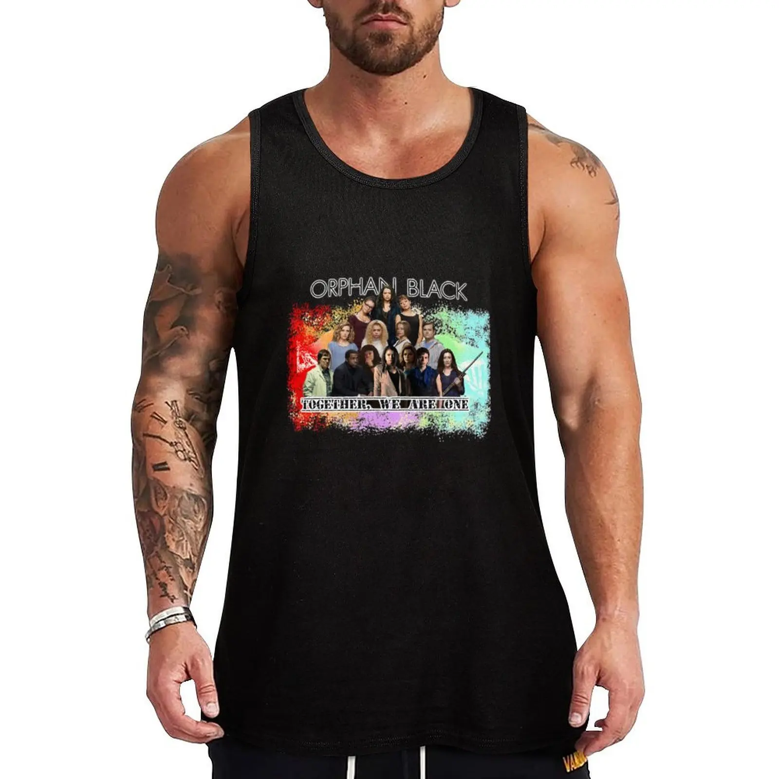 

Orphan Black Cast Tank Top sleeveless vest men gym clothing Gym wear