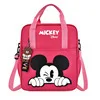 Disney-Bolso de mano multifuncional con estampado de Mickey para estudiantes, mochila escolar de nailon, informal, a la moda, Unisex